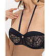 Тъмносин дантелен сутиен балконет TEMPTRESS-4 снимка