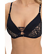 Тъмносин дантелен сутиен с корсетно връзване TEMPTRESS-2 снимка