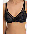 Сутиен в черно и синьо с дантела MY CHÈRIE-4 снимка