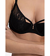 Черен сутиен с дантела и цип RICHNESS-4 снимка