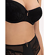 Черен дантелен сутиен балконет RICHNESS-4 снимка