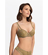Сутиен в маслиненозелен цвят с дантелена бродерия LUMINOUS-2 снимка