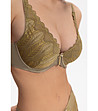 Маслинен сутиен с дантела LUMINOUS-4 снимка