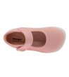 Розови детски боси обувки с широка предна част-3 снимка