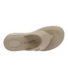Бежови джапанки с масажна стелка -3 снимка