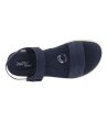 Тъмносини дамски сандали с велкро-3 снимка