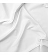 Долен чаршаф в бяло 240/260 см от памучен сатен-1 снимка