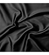 Долен чаршаф в черно 240/260 см от памучен сатен-1 снимка