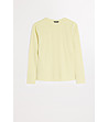 Жълта блуза с дълъг ръкав-4 снимка