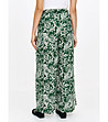Зелени широки панталони с пейсли принт-1 снимка