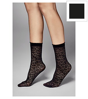 Черни чорапи с животински мотив ANIMAL 20 DEN снимка