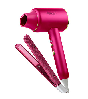 Сешоар с йонна технология, синя светлина и преса за коса GLIT снимка