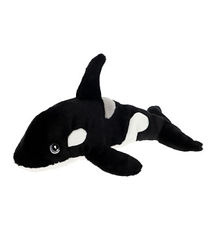 Черно-бяла плюшена играчка Косатка 30 см снимка
