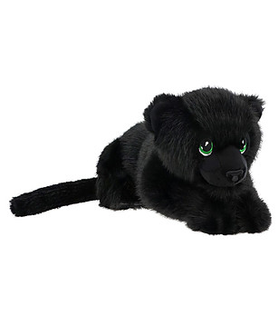 Черна плюшена пантера 25 см снимка