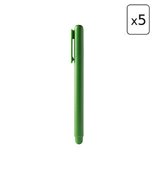 5 бр. зелена гел химикалка с капачка SARMI снимка