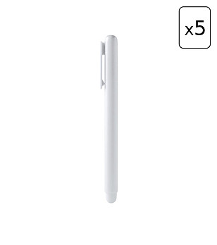 5 бр. бяла гел химикалка SARMI снимка