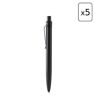 5 бр черна алуминиева гел химикалка CERUTI снимка