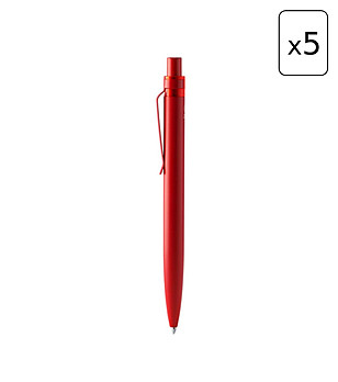 5 бр. алуминиева червена гел химикалка CERUTI снимка