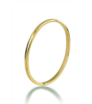 Златист дамски твърд гривна снимка