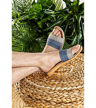 Мъжки сини чехли Funky Steps снимка