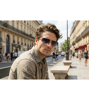 Слънчеви очила сив градиент снимка