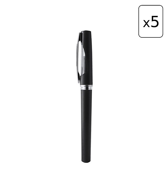 5 бр. черен ролер химикал BAROT снимка