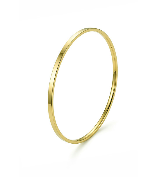 Златист дамски твърд гривна от неръждаема стомана снимка