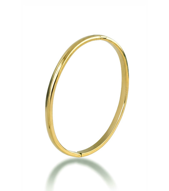 Златист дамски твърд гривна снимка