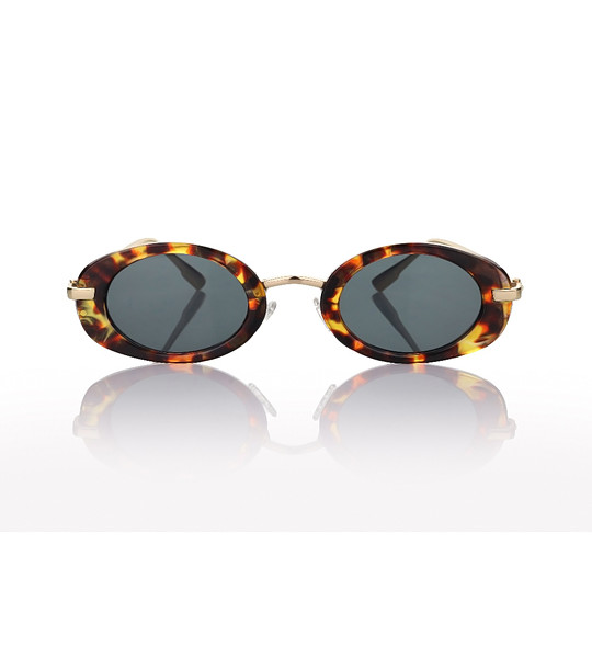 Слънчеви очила в костенурков ефект с овални стъкла снимка