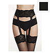 Черни чорапи с дантелен колан STRIPPANTE SENSUAL-2 снимка