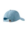 Светлосиня унисекс памучна шапка с извита козирка-3 снимка