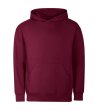 Бордо унисекс суитшърт с качулка Ino-1 снимка