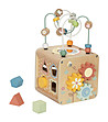 Дървен образователен куб с горски животни-1 снимка