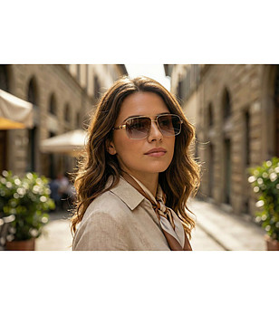 Унисекс слънчеви очила с градиентни стъкла снимка