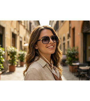 Унисекс слънчеви очила с градиентни стъкла снимка