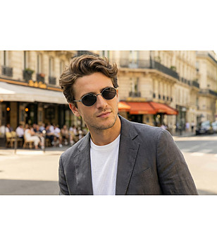 Слънчеви очила сив металик  снимка