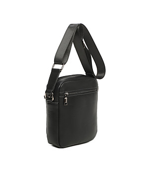 Черна unisex чанта през рамо снимка