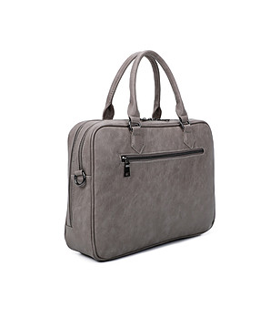 Сива бизнес чанта с две отделения снимка