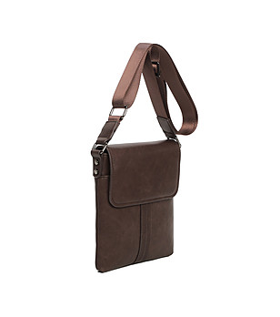 Кафява унисекс чанта през рамо снимка