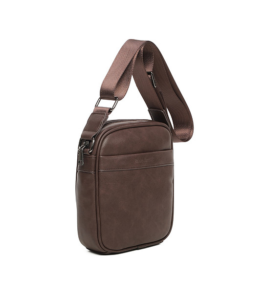 Кафява мъжка чанта за рамо снимка