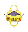 Жълта плетена чанта bowling Citrus Yellow ALLEGRA-4 снимка