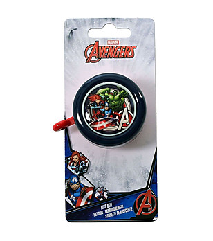 Син звънец за детско колело AVENGERS снимка
