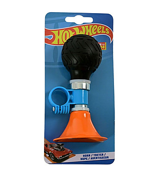 Оранжева тромба за детски велосипед HOT WHEELS снимка