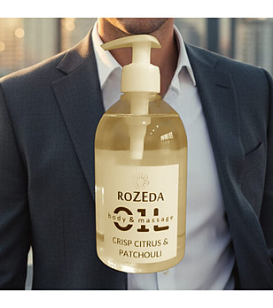 Професионално масажно масло Свеж цитрус и пачули ROZEDA снимка