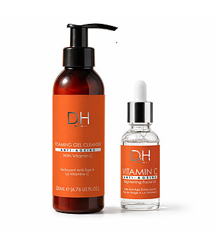 Оранжев козметичен комплект за лице DRH 230ml снимка