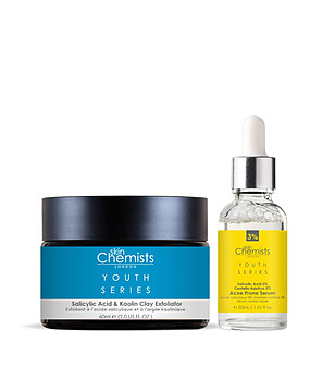 Жълто-син комплект за лице skinChemists Purifying Skin Routine 60 мл + 30 мл снимка