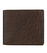 Кафяв мъжки кожен портфейл с монетник Claude-1 снимка