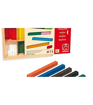 Образователен комплект с пръчици Cuisenaire 10x10 снимка