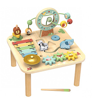 Дървена активна маса за игра My Forest Friends снимка