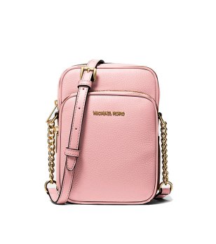 Розова дамска кожена чанта през рамо JET SET TRAVEL Michael Kors снимка